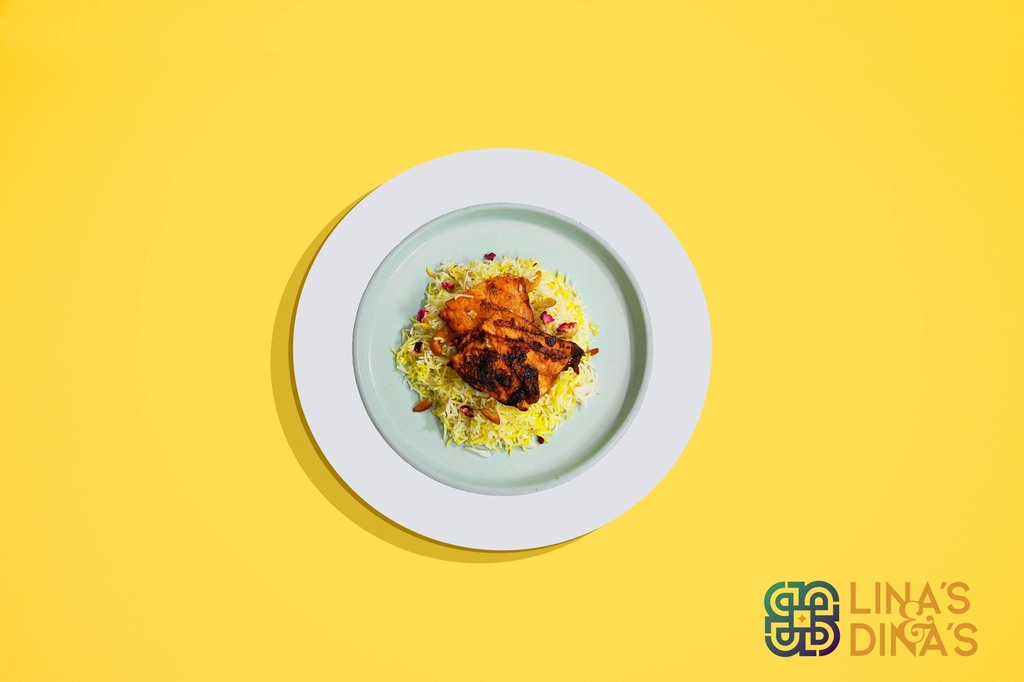 Fish w Lemon and herbs with Rice / سمك مع الأعشاب و الليمون و أرز