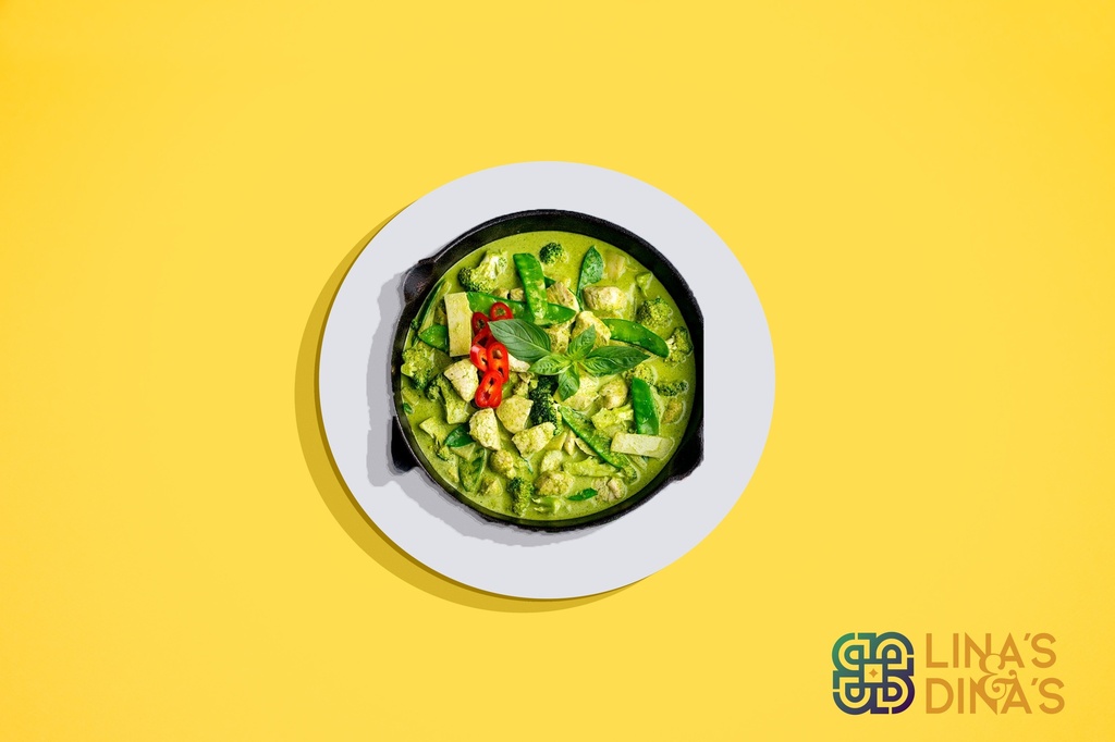 Thai Green Curry Chicken ( Rice ) / دجاج تايلاندي مع الارز