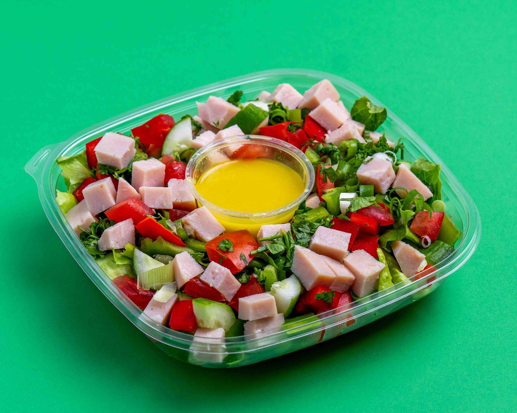 Green Salad w turkey / سلطة خضراء  مع الحبش