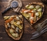 Flat Bread Vegetable Brown Dough / خبز بني مسطح بالخضار