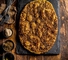 Flat Bread Zaatar Brown Dough / خبز بني مسطح بالزعتر