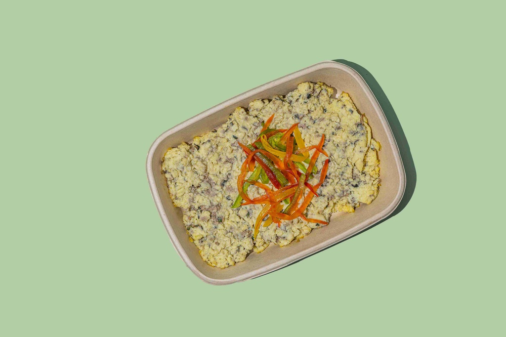 Scrambled Egg Feta W Zaatar/بيض مخفوق فيتا وزعتر (Keto)