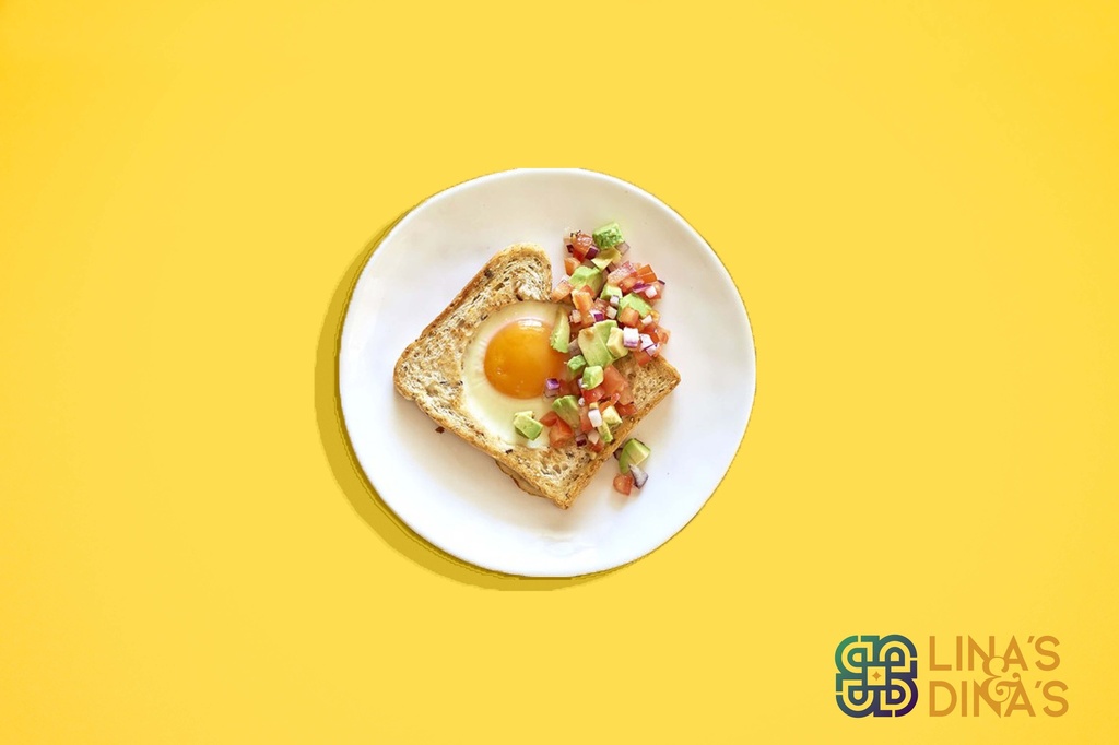 Egg Salsa with  soft whole wheat buns / صلصة البيض مع خبز البان