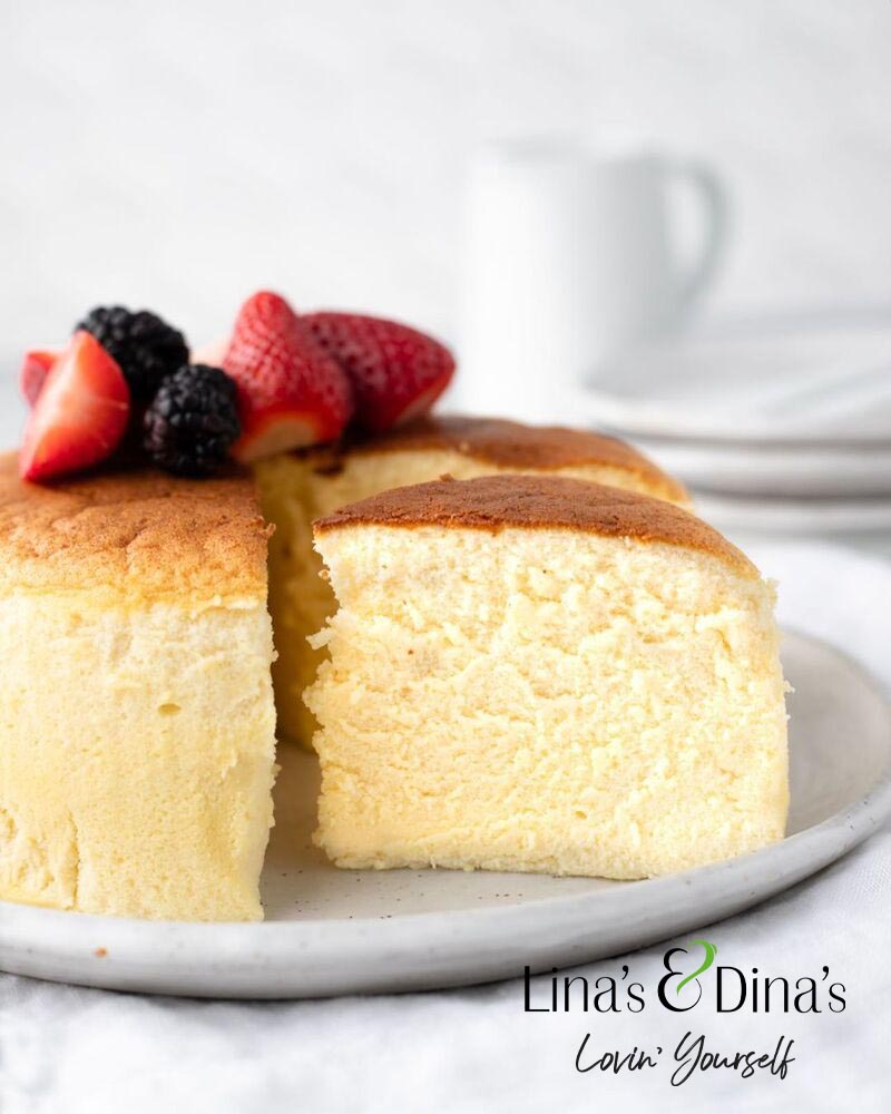 Japanese cheesecake / كعكة الجبن اليابانية
