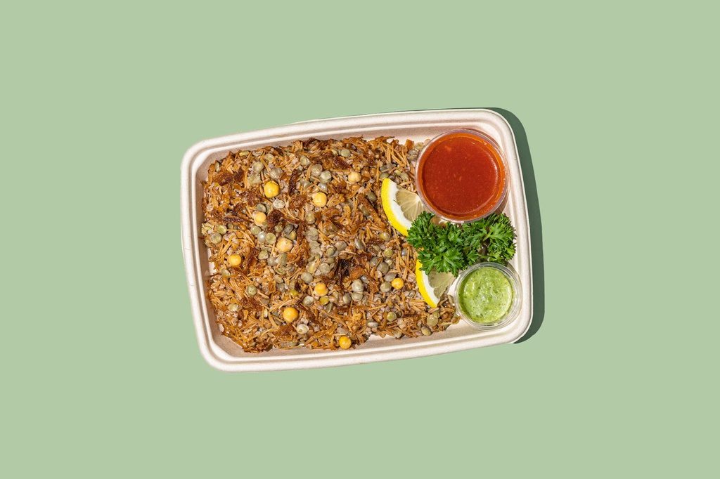 Kushari w Whole Bulgur / كشري مع برغل كامل