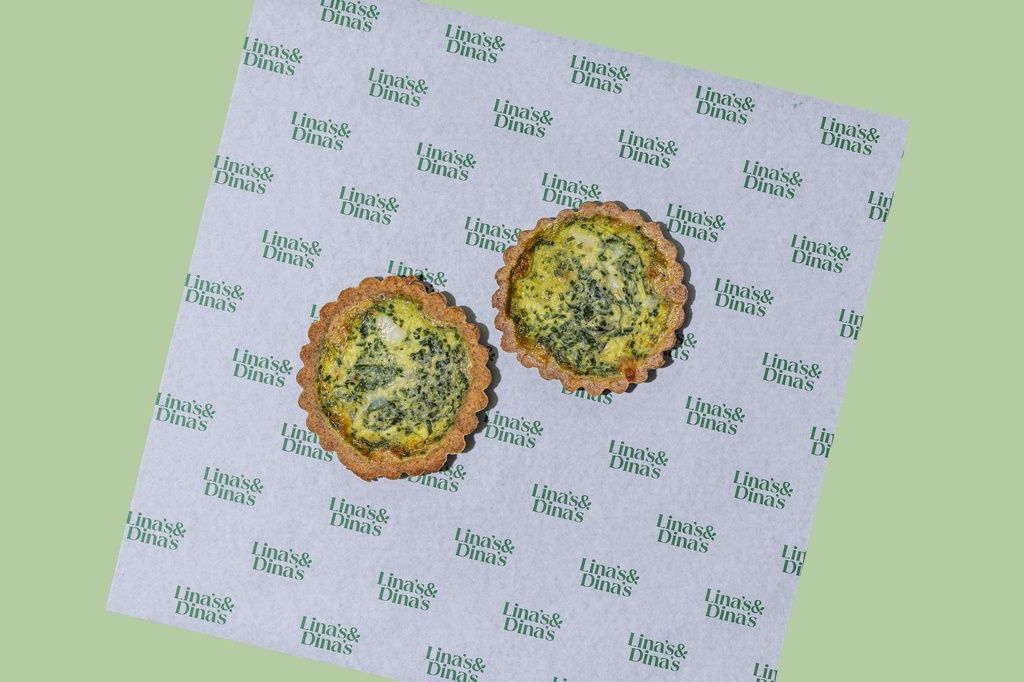 Spinach w Cheese Quiche / كيش جبنة وسبانخ