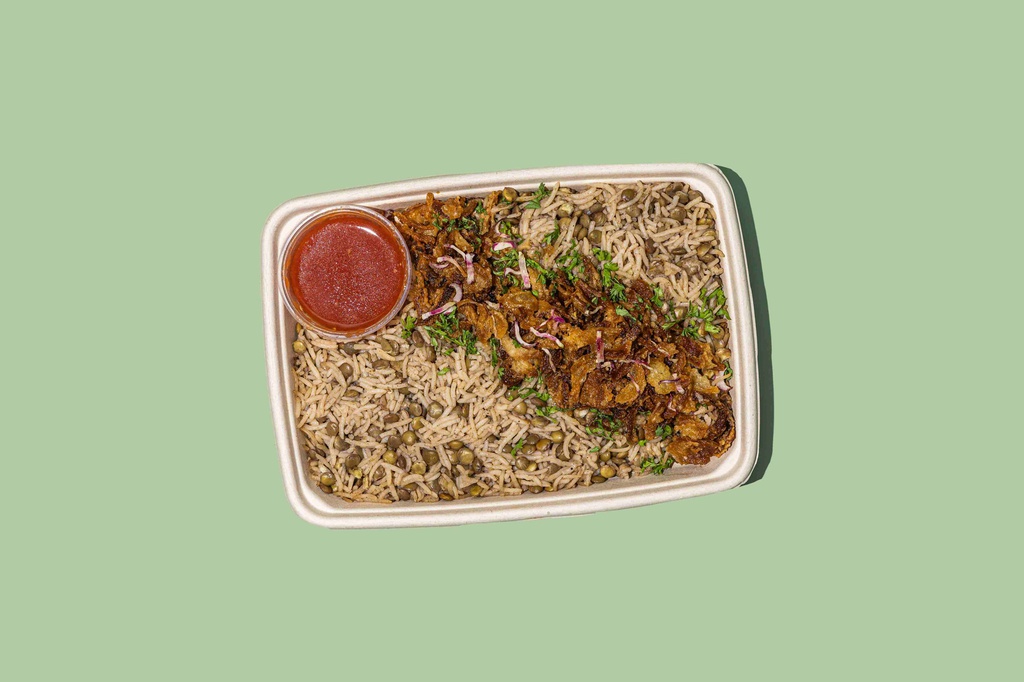 WOW - Lebanese Mudardara w Tomato Sauce / المدردرة اللبنانية (Vegan)