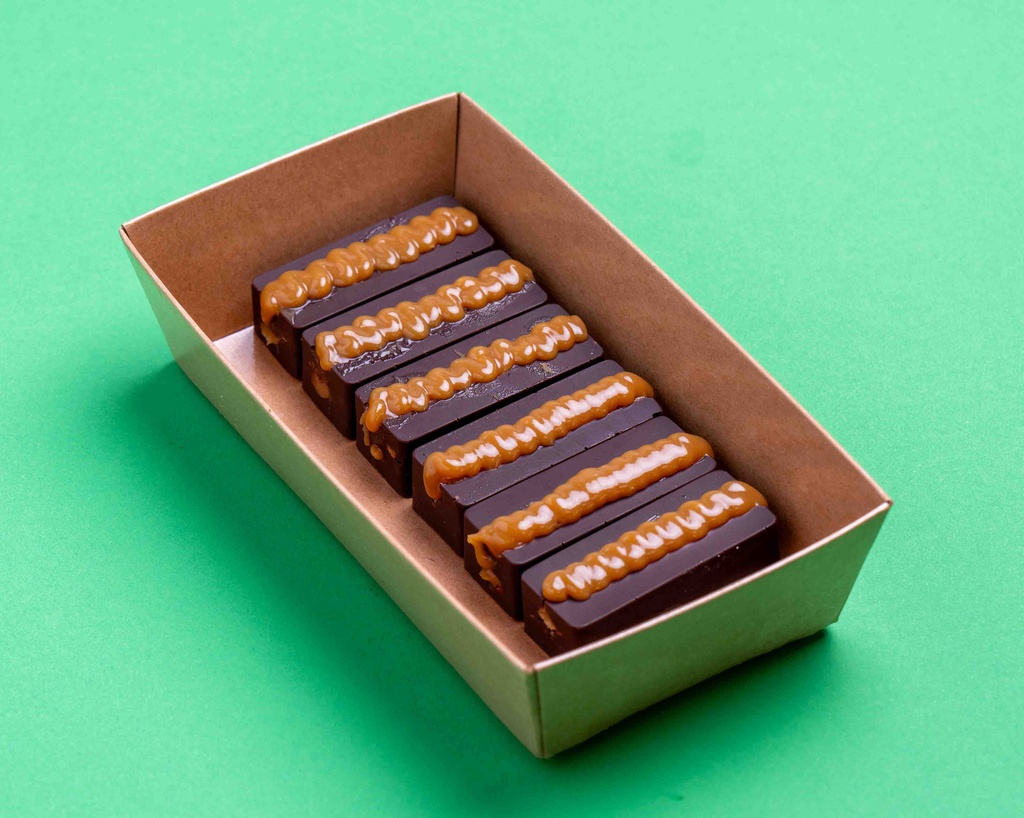 WOW - Vegan Caramel-Choco Bars /ألواح الشوكولاتة والكراميل النباتي