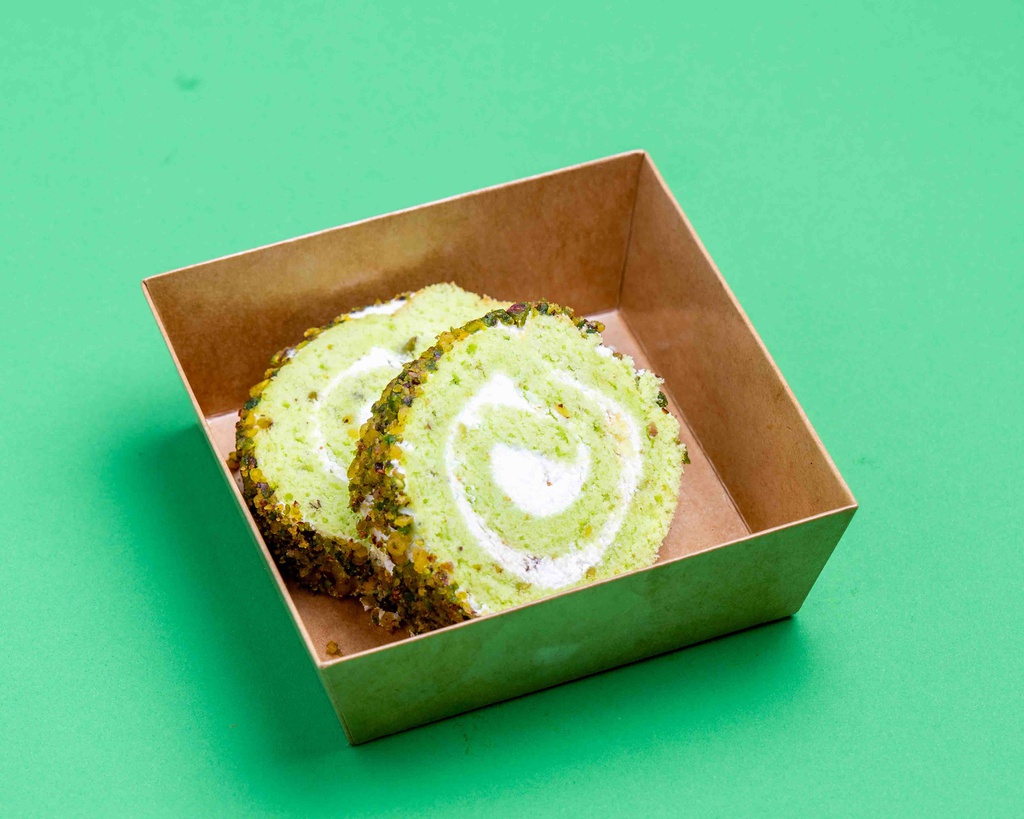 WOW - Pistachio Vanilla Swiss Rolls /سويس رول الفانيلا والفتسق الحلبي