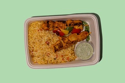 [MN0485-0.5] Tandoori Chicken W Chutney and rice / دجاج تندوري مع الصلصة و الارز