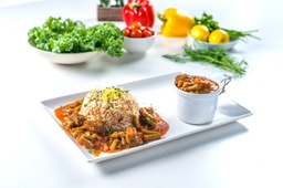 [MN0642-0.5] Beans stew ( rice ) / مرق الفاصولياء  مع الارز
