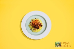 [MN0645-0.5] Fish w Lemon and herbs with Rice / سمك مع الأعشاب و الليمون و أرز