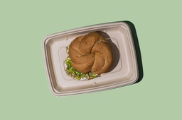 [MN0970-0.5] Bagel W Olives (Labneh &amp; Zaatar) خبز وزيتون-لبنة زعتر