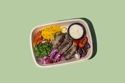 [KETONEW22-0.5] Beef Kafta W Tahinyieh Bel Forun W Biwaz Tomato Mix/كفتة لحم و طحينيةبالفرن و بيواز طماطم مشكلة (Keto)