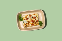 [KETONEW100-0.5] Square Egg Baked W Cherry Tomato &amp; Baby Spinach / بيض مخبوز مع السبانخ و الطماطم الكرزية (Keto)
