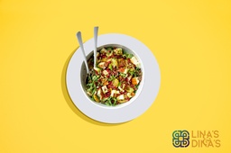[KETONEW165-0.5] Halloumi W Mix Green / حلوم مع السلطة الخضراء (Keto)