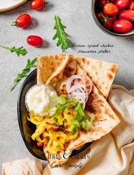 [NMN2256-0.5] Persian spiced chicken shawarma plater/ طبق شفرما دجاج متبل بالفارسية