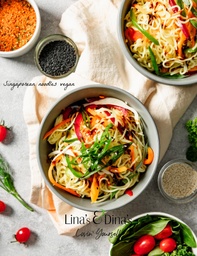 [NMN22153-0.5] Singaporean  noodles / نودلز السنغافوري النباتي ( Vegan )