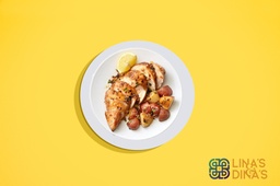 [NMN222181-0.5] Oven broasted chicken w Potato / دجاج بروستد بالفرن مع بطاطا