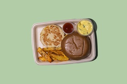 [NMN28112023] CHICKEN BURGER WITH BAKED POTATO / دجاج برغر مع بطاطا مشوية