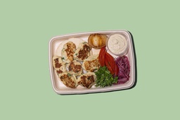[NMN2412-1] Chicken Kabab w Hummus &amp; Bread / كباب دجاج مع حمص و خبز
