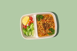 [NMN2475-1] عدس مع كمون و خضار