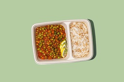 [VEG240014] Green Peas W Tomato Sauce &amp; Rice / بازلاء خضراء مع صلصة الطماطم والأرز