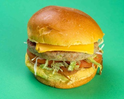 [NCFM020-1] Grilled Shrimps Burger W Baked Potato /برجر روبيان مشوي مع بطاطا مشوية