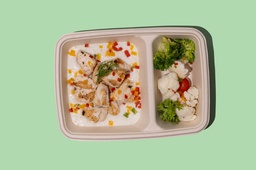 Chicken W Cauliflower &amp; Creamy Sauce (Keto)/دجاج مع القرنبيط وصلصة الكريمة