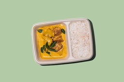 Thai Coconut Chicken w Rice (GF) / دجاج جوز الهند التايلاندي مع الأرز