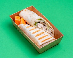 Chicken Caesar Wrap W Baked Potato (DF) / دجاج سيزر راب