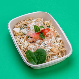 [NRM25006-1] Shrimp and Spinach Whole Wheat Spaghetti (New) / سباجتي القمح الكامل مع السبانخ والربيان