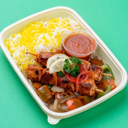 [RAM25006-1] Shish Taouk with Saffron Rice / شيش طاووق مع الارز بالزعفران