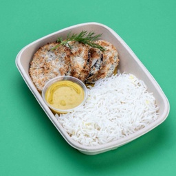 WOW - Eggplant Katsu with Rice /كاتسو باذنجان مع الأرز الابيض