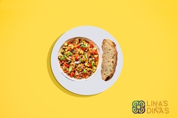 [MN0059-0.5]  يخنة الخضار الفرنسية مع الخبز (Vegetarian)