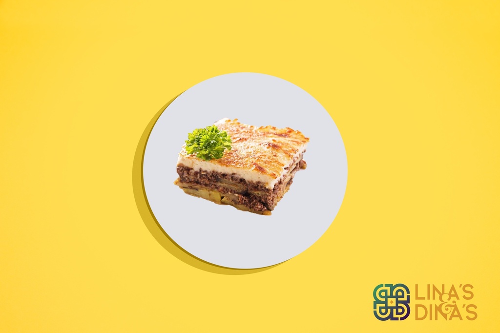  مسقعة باذنجان و خبز (Vegan )