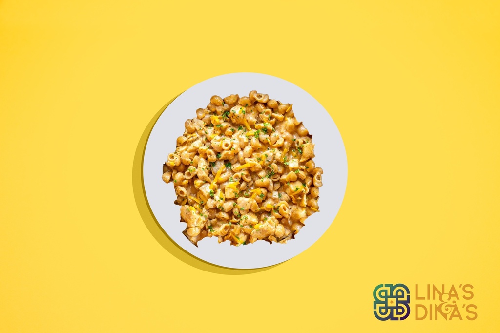 Macaroni &amp; Cheese W Chicken / معكرونة مع الدجاج و الجبنة