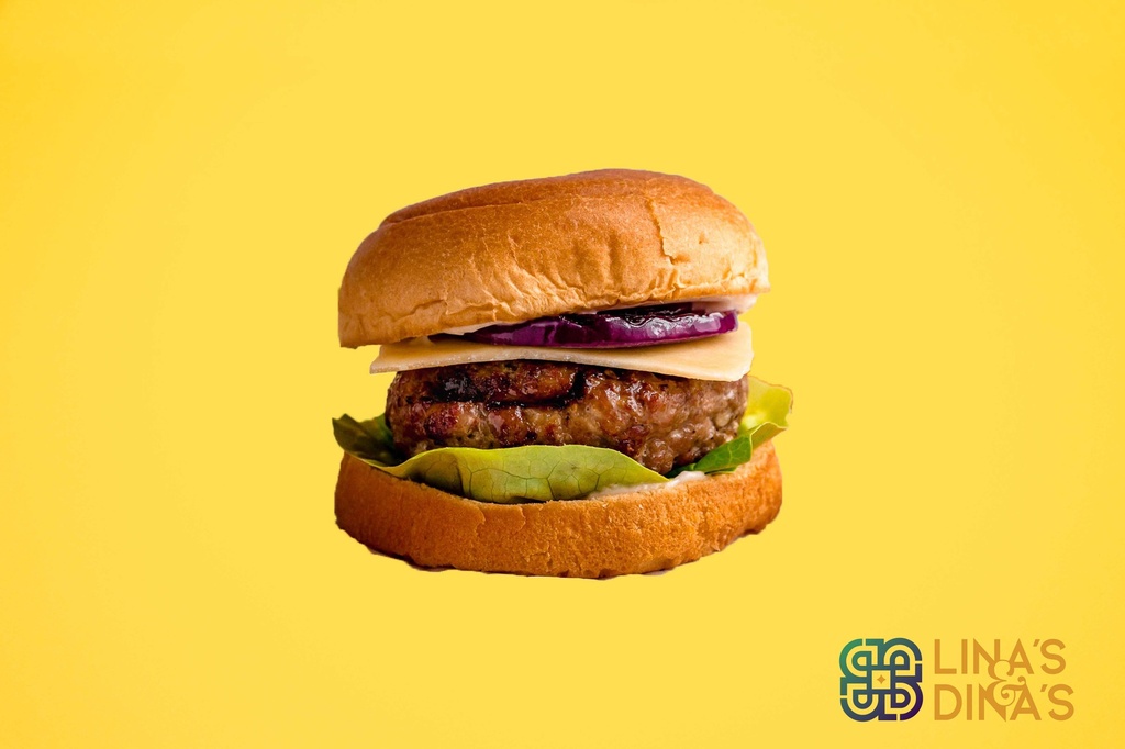 برغر مع حبش و جبنه