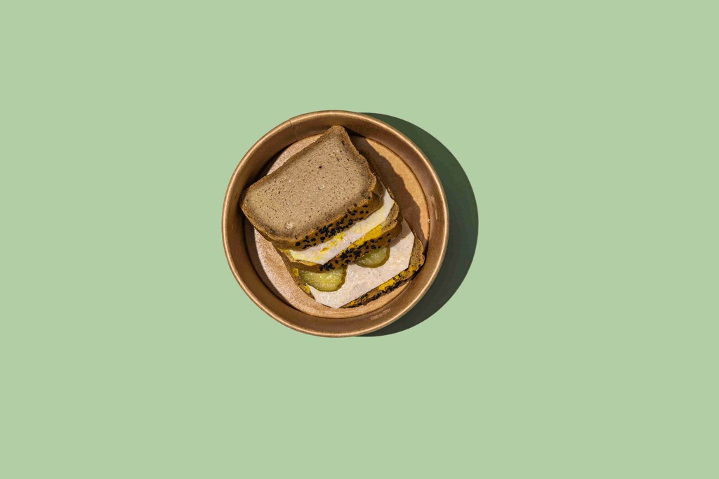 Club Turkey W Pickles/كلوب ديك رومي و مخلل (Keto)