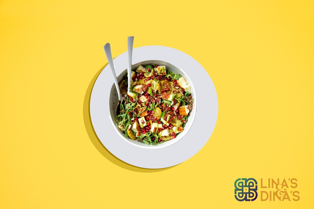 حلوم مع السلطة الخضراء (Keto)