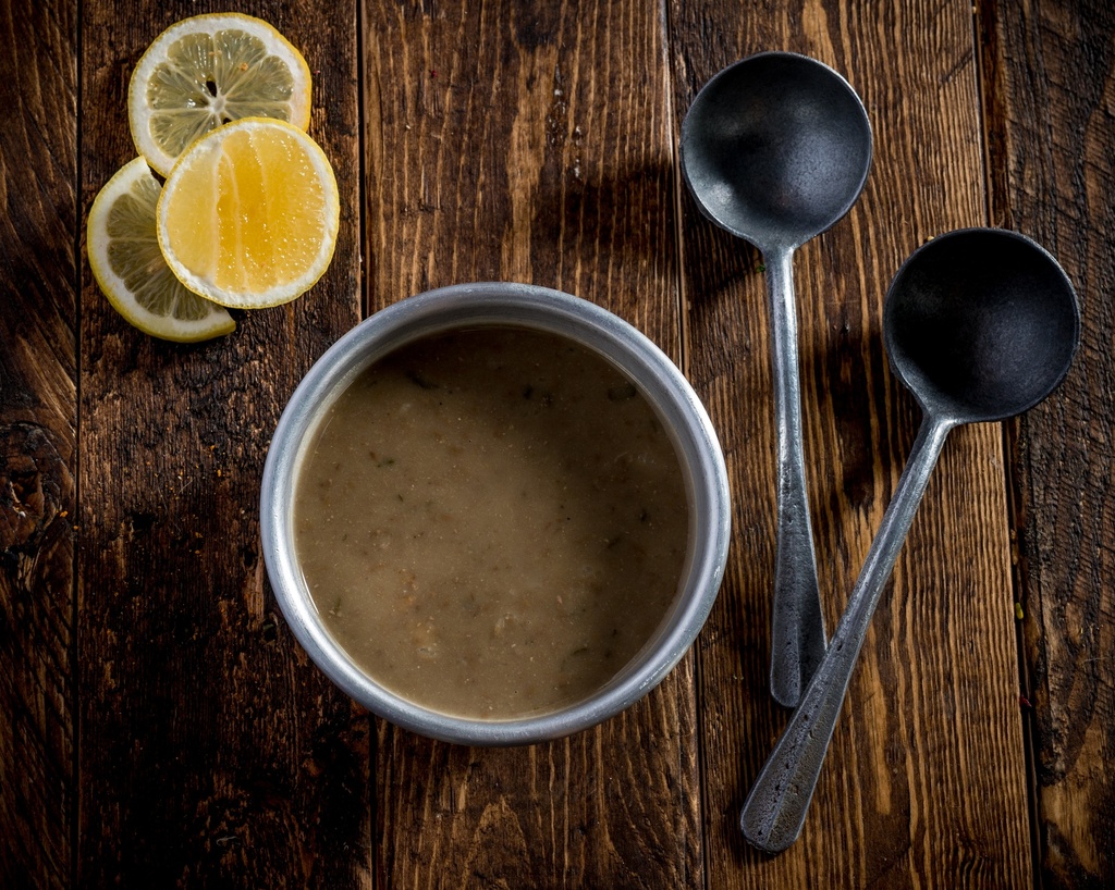 ربيان مع السبانخ والرز الاسمر  ( Vegan)