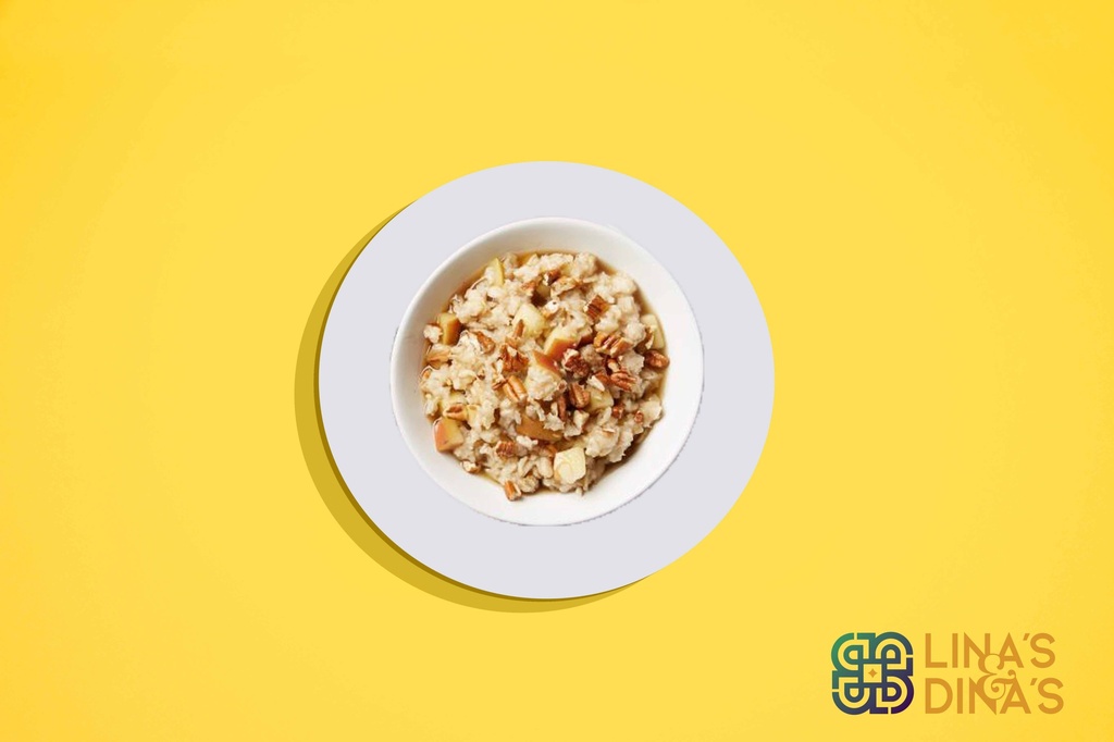 شوفان مع التفاح و القرفة 