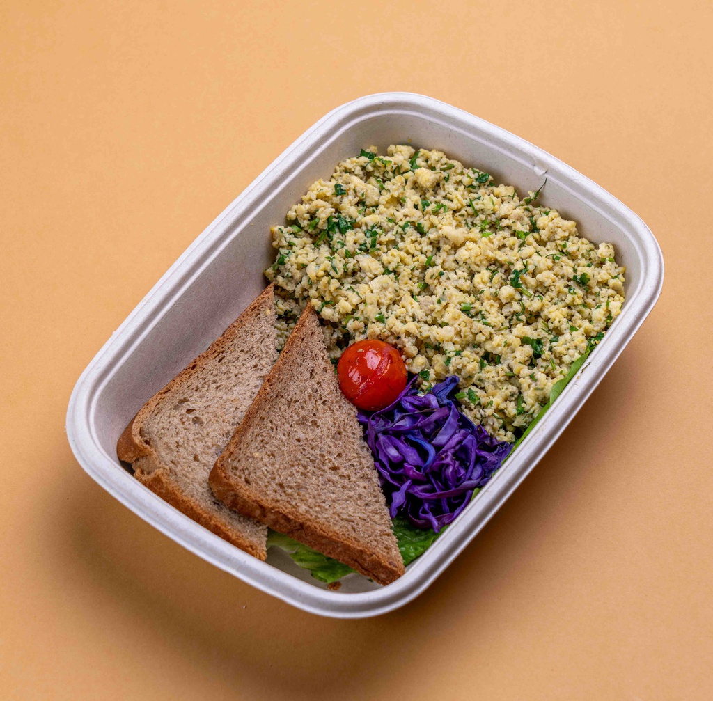 بيض مخفوق مع الخضار