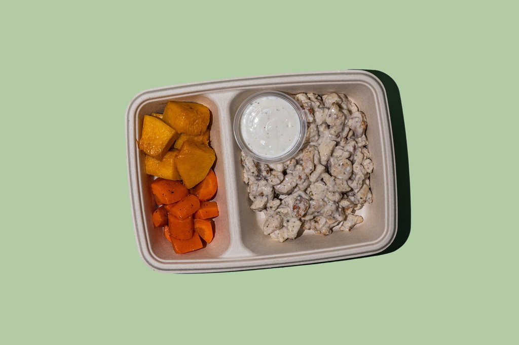 سيزر الدجاج مع الخضار