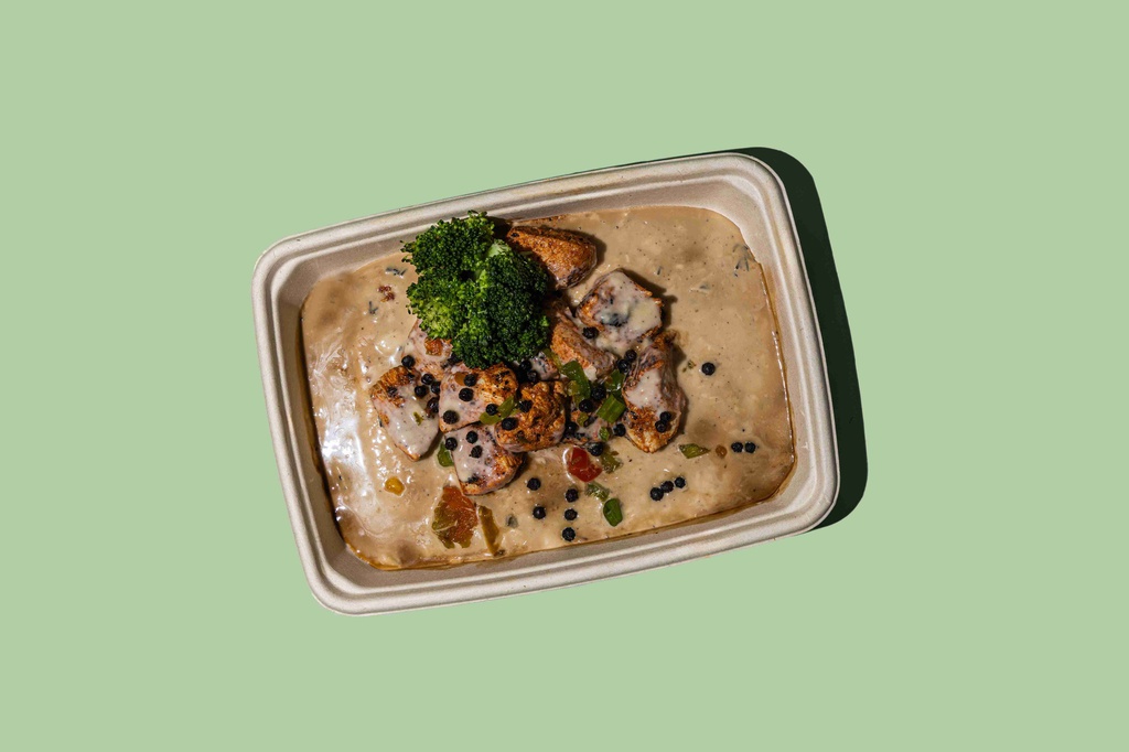 دجاج مع صلصة الفلفل 