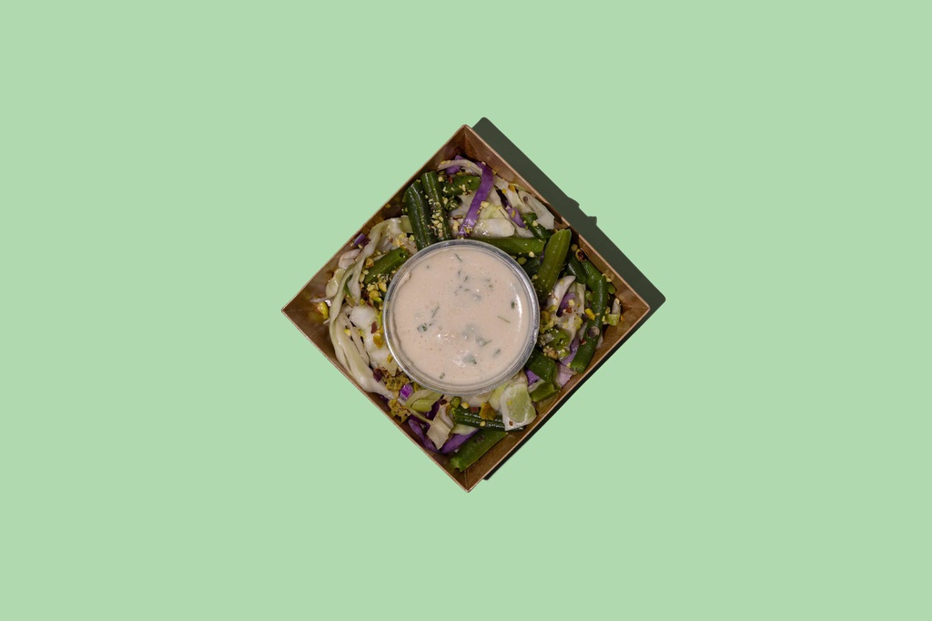 ⁠ملفوف مطهو على البخار مع فاصوليا خضراء