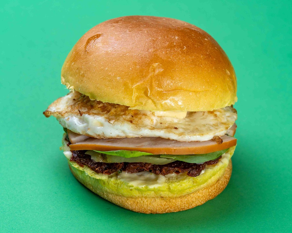 Honey Mustard Turkey &amp; Egg Burger / برجر بيض مع الديك الرومي والعسل والخردل