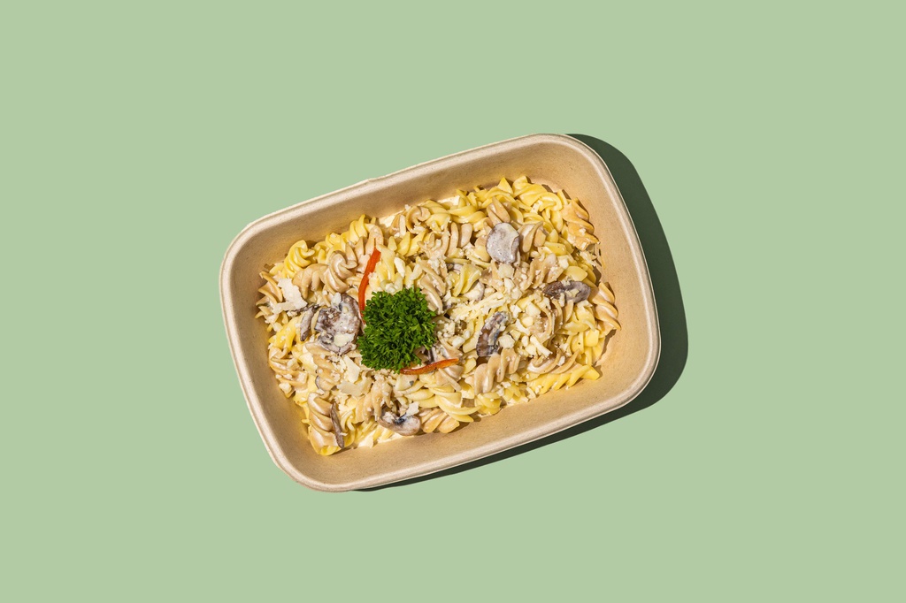 Fussili Alfredo Pasta (GF + LF) / معكرونة فوسيلي ألفريدو