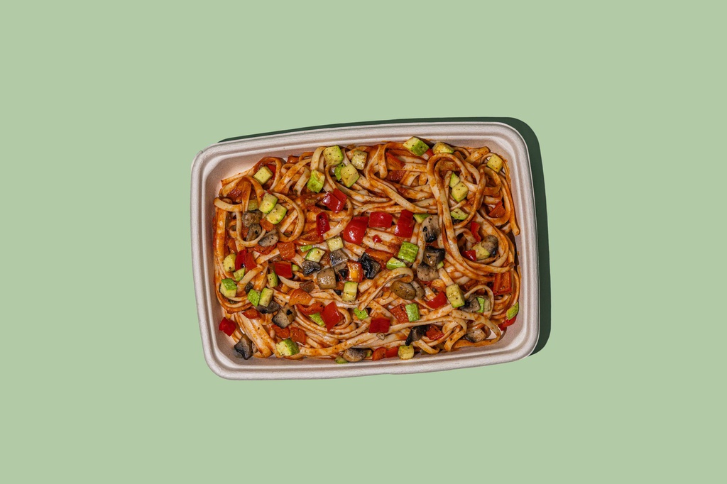 Linguini Veggies Pasta (GF) / معكرونة لينجويني بالخضار