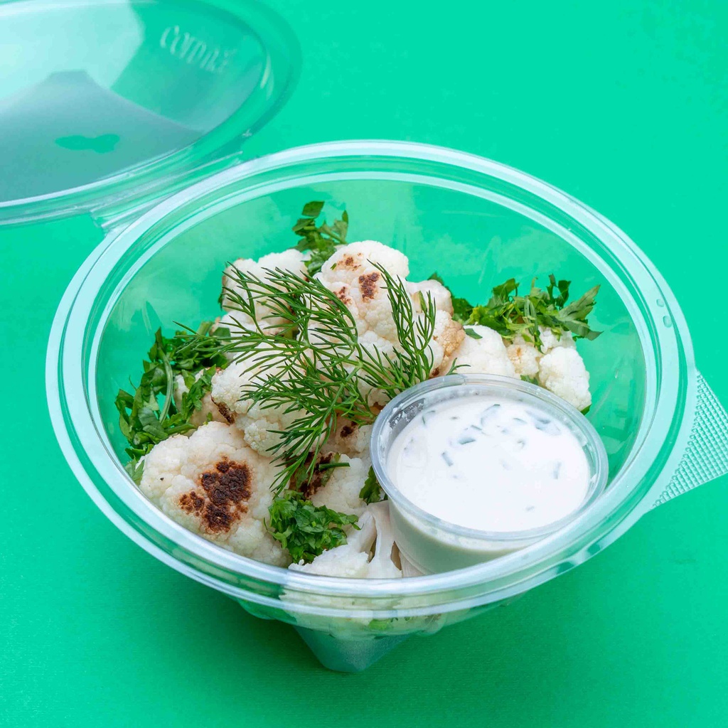 قرنبيط مشوي مع الطحينة 